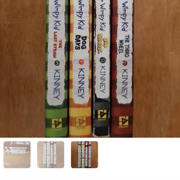 Dairy of a Wimpy kid Hardcover 4 books $10 per book - Picture 3 of 4
